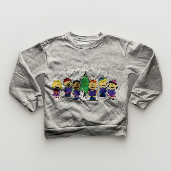 Charlie Brown Other - Peanuts Snoopy Charlie Brown Christmas Sweater Unisex Kids Size 7 Grey